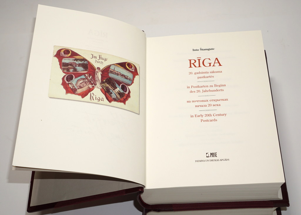 Inta Štamgute, Rīga 20.gs. sākuma pastkartēs oriģinālajā kastē, divi sējumi
