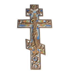Бронзовый крест-икона