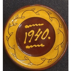 Ceramic plate dedicated to the Daugavpils Song Festival in 1940