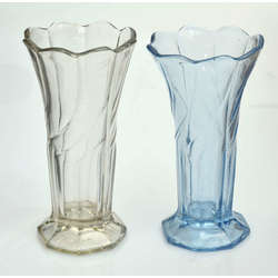 Pair of Ilguciems glass vases.