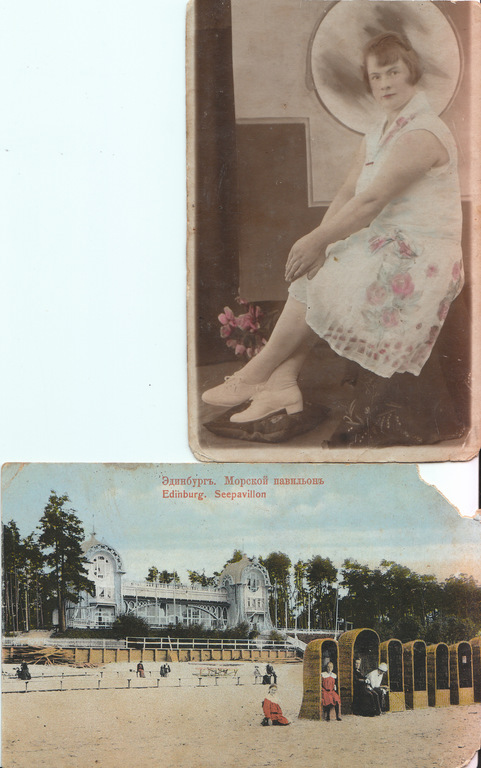 2 postcards - Lady and Amber (Edinburgh)