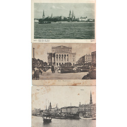 8 postcards - views of Riga