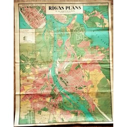 Plan of Riga, 1930, edition of T. Hartmanis 