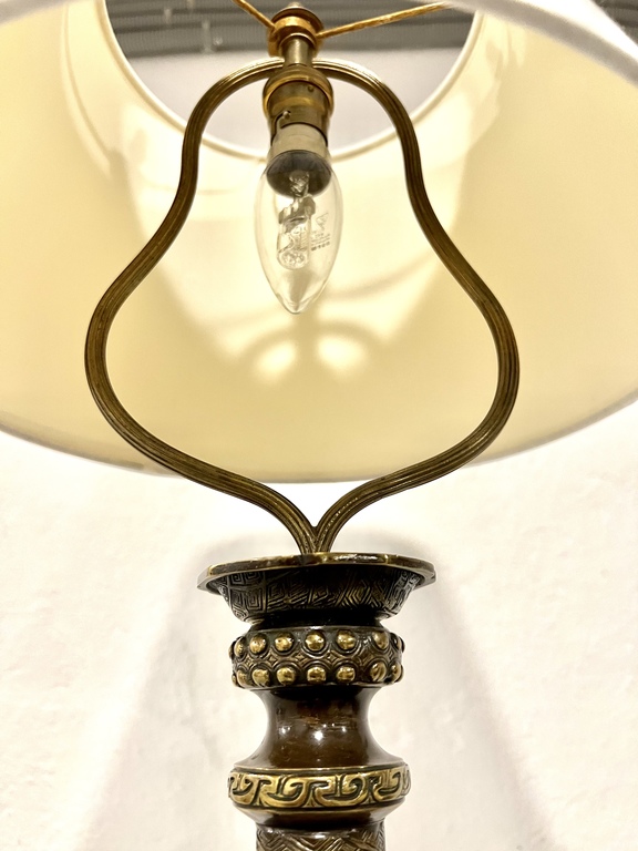 Table lamp. Japan. Bronze