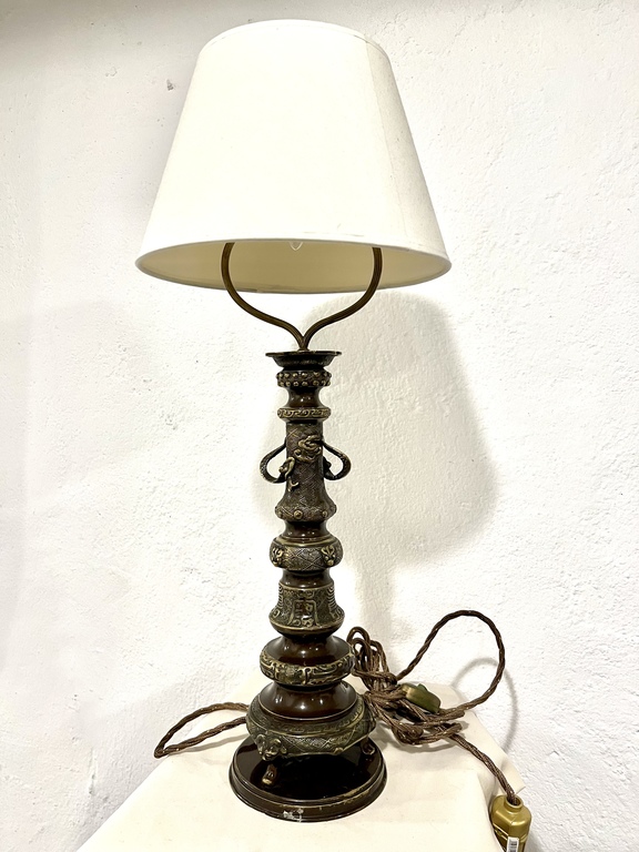 Table lamp. Japan. Bronze