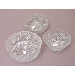 Crystal glass bowls