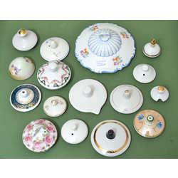 Porcelain dish lids / Service parts (Rubens, Lauma, etc.)