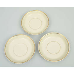 Kuznetsov porcelain saucers (3 pcs)