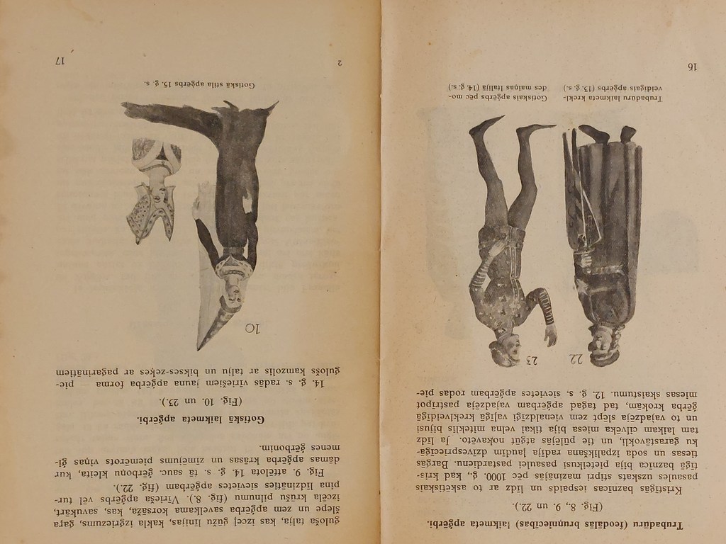 Ed.Paegle LATVJU RAKSTU ABECITE 1942 g.; Al un A. Dzērvīši ROKDARBU  METODIKA 1937 g.;J.Meijbergs MŪSU  APĢĒRBI  1938 g.