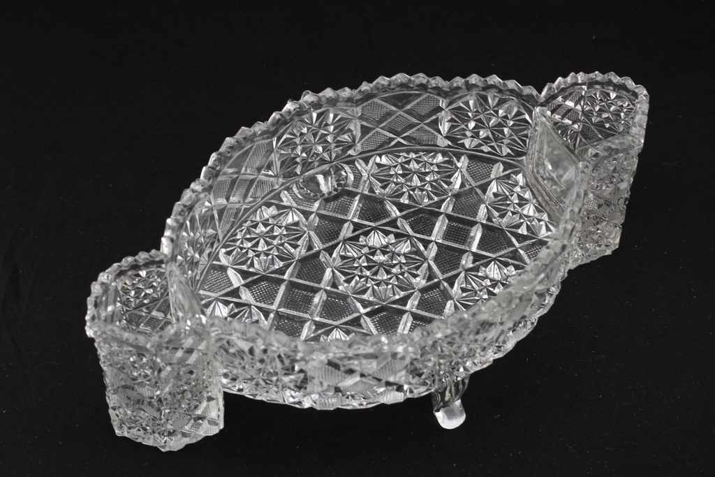 Crystal serving dish in a special shape