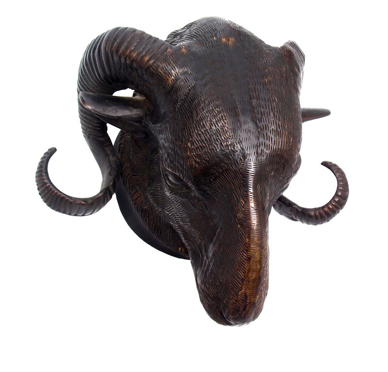 Bronze head of Aries