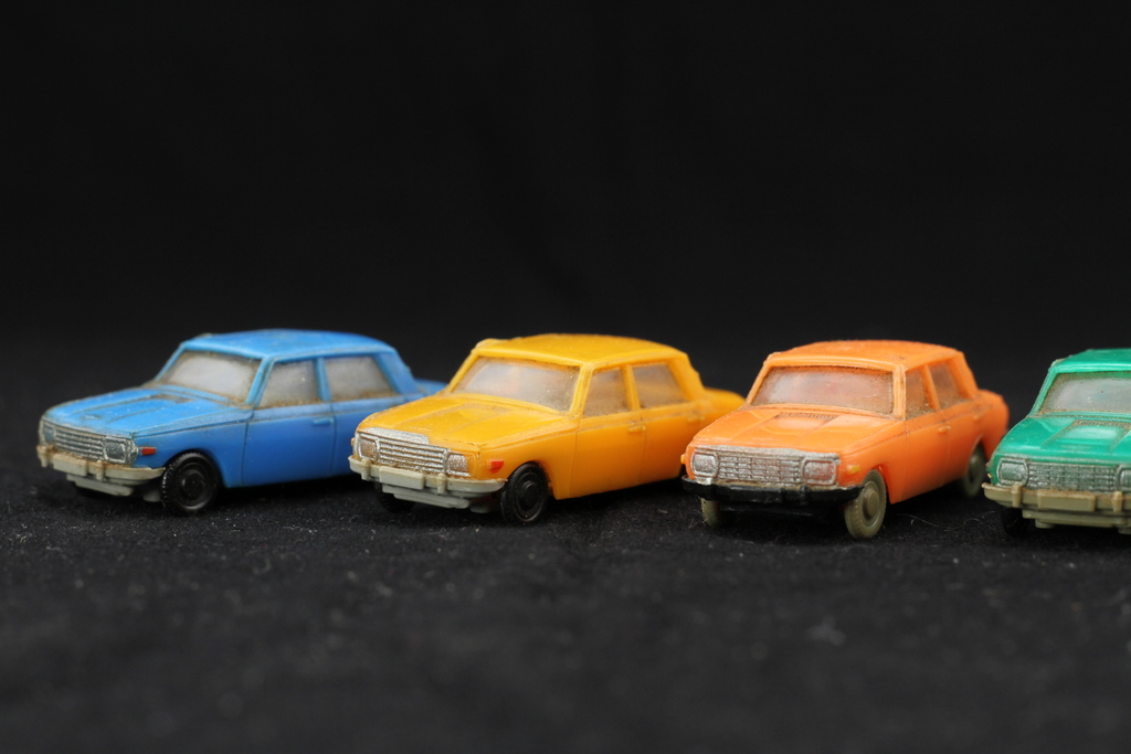 Six mini car models