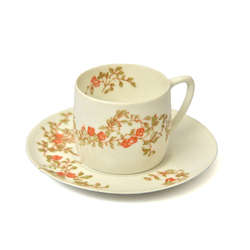 Kornilov brothers porcelain cup with saucer