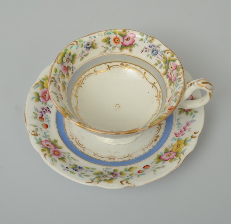 John Rigdway porcelain cup with saucer