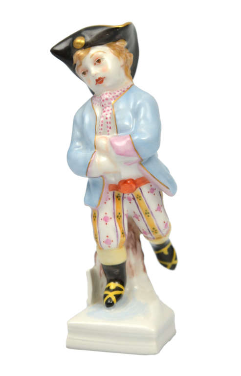 German porcelain figure Ice skater