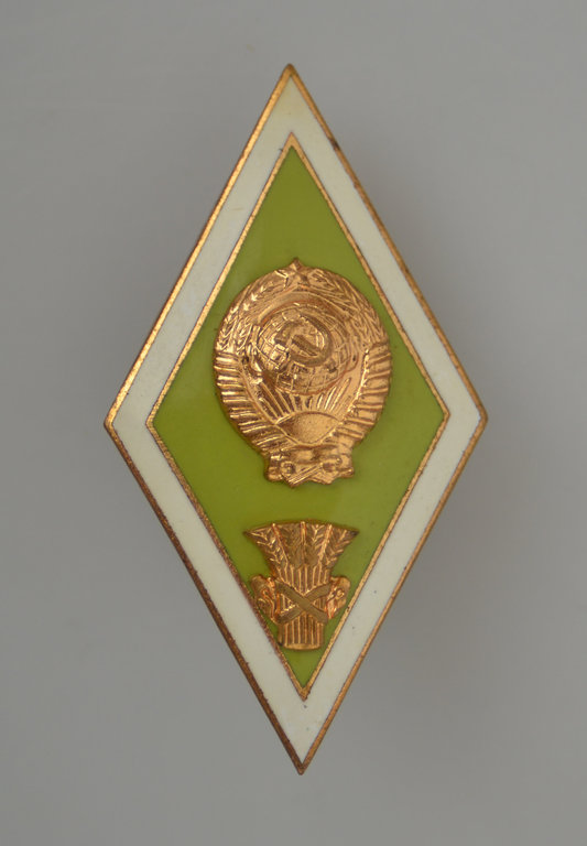 Jelgava Academy graduation badge