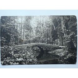Kemmern. Bridge in the forest.