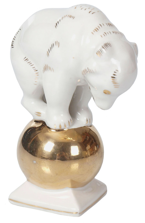 Porcelain figure ''Bear on the ball