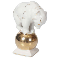 Porcelain figure ''Bear on the ball