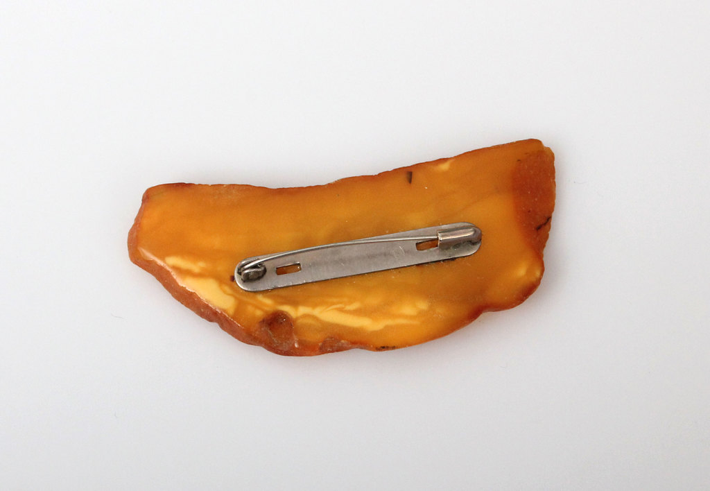 Amber brooch