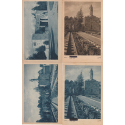 4 postcards - Brothers Cemetery