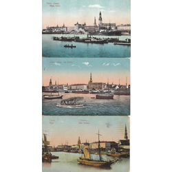 3 postcards - Riga.