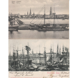 2 postcards - Riga