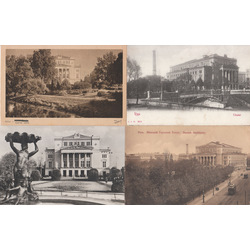 4 postcards 