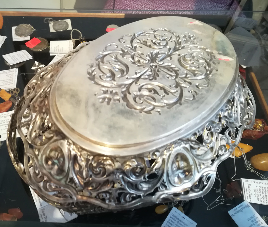 Silver candy dish 