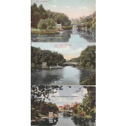 3 открытки - Рига. Городской канал