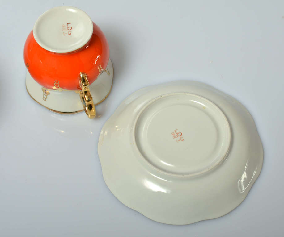 Baranovska porcelain service with gilding