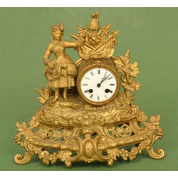 Rococo style mantel clock