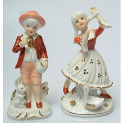 Pair of porcelain figures