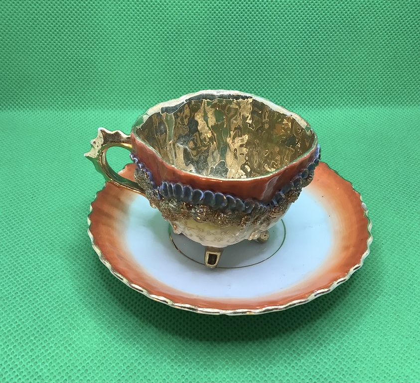 Кофейная чашечка, частные заводы 1830г Россия,покрытие золотом