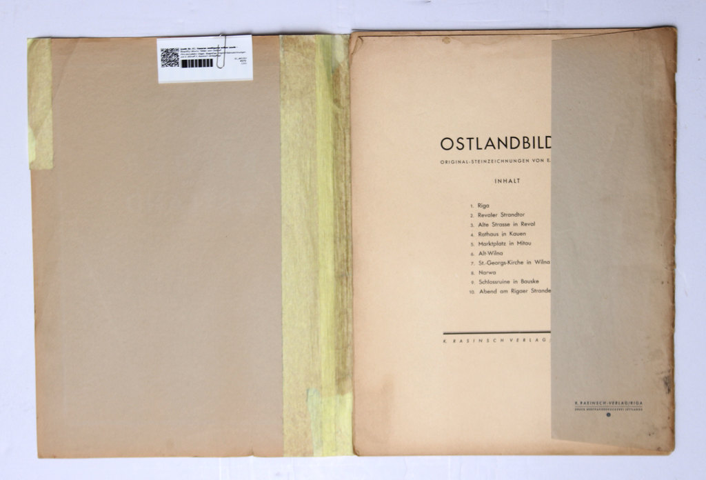 Литографический альбом ''Bilder vom Ostland''