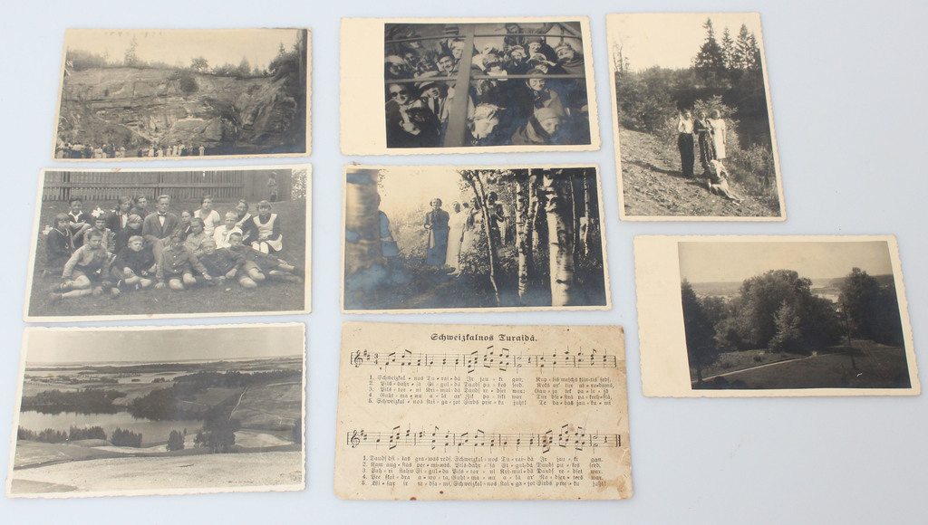 Set of postcards and photographs (8 pcs.)