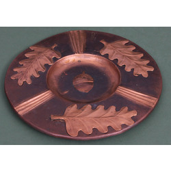 Copper plate with forging