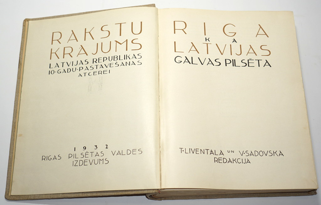 Riga as the capital city of Latvia in 1932