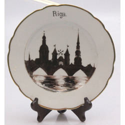 Porcelāna šķīvis ''Rīgas skats''