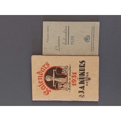 2 gb.maza izmēra kabatas kalendāri 1931 g.;1938 g.