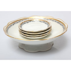 Porcelain dish set 1+4 pcs