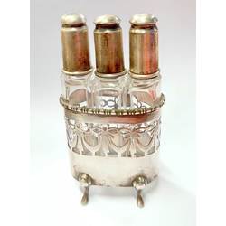 A set of perfume bottles