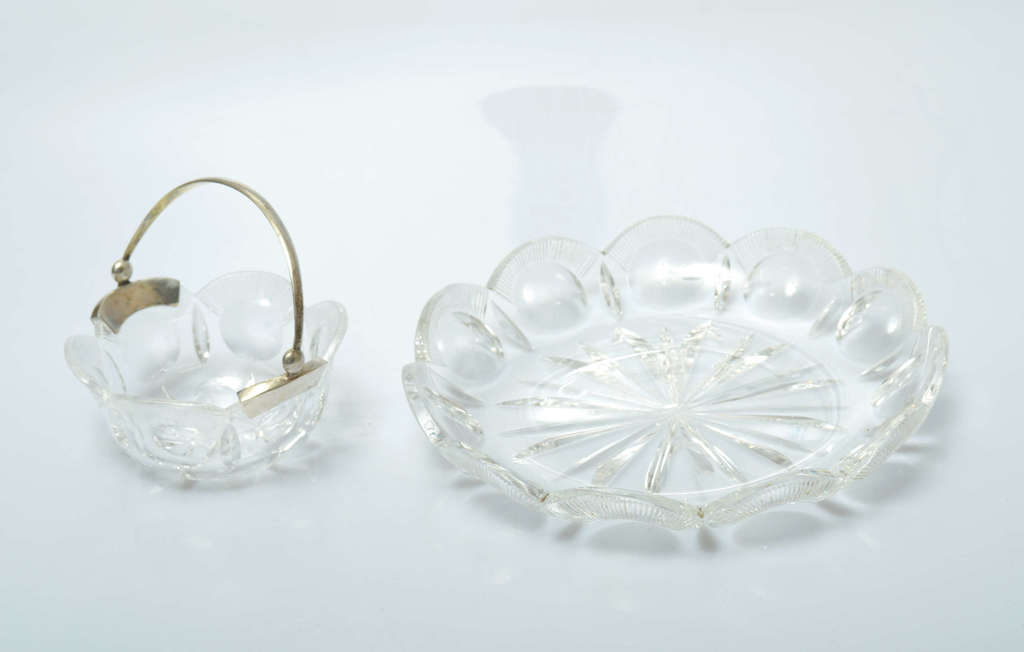 Exclusive Ilguciems factory 1930s crystal glass set