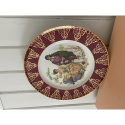 Gloria Fine Porcelain Bavārijas dekoratīvais šķīvis
