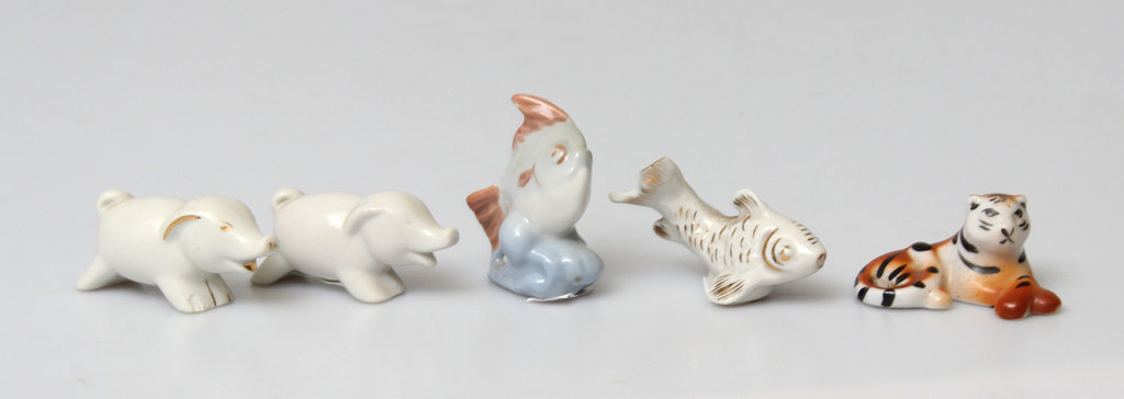 Five RPF porcelain figurines