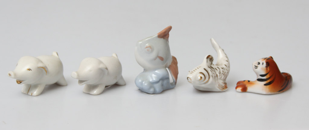 Five RPF porcelain figurines