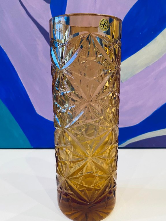 USSR-era crystal vase