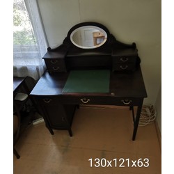 A table with a mirror