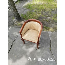 Two chairs with backs