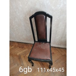 Krēsli ar ādas apdari (6 gab)